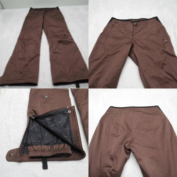 Spyder Ski Pants Womens 8 Brown Winner Waterproof Insulated Snow Snowboard 30x31 - Picture 1 of 16